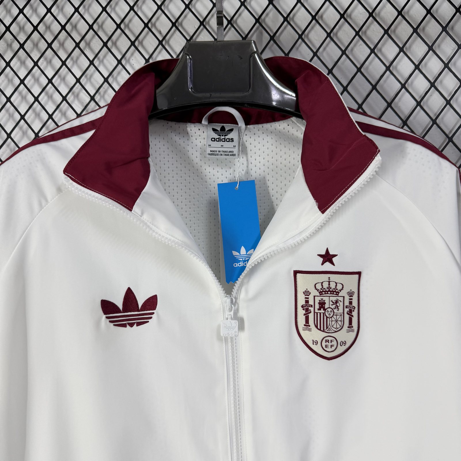 2026-27 Spain White Waterproof Windbreaker