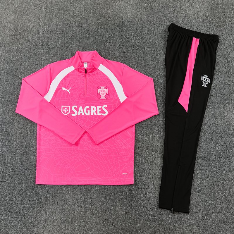 2026-27 Portugal Ink Pink Half-Zip Training Jersey