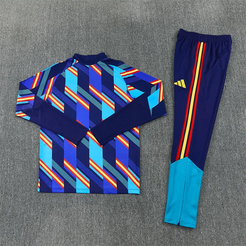 2026-27 Spain Royal Blue Half-Zip Training Jersey