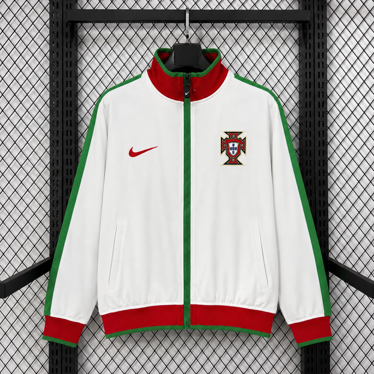 2026-27 Portugal Light White Waterproof Training Windbreaker