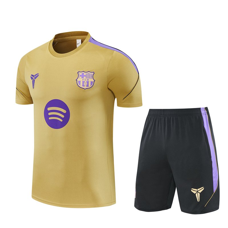 2026-27 Barcelona Gold Short-Sleeve Training Jersey