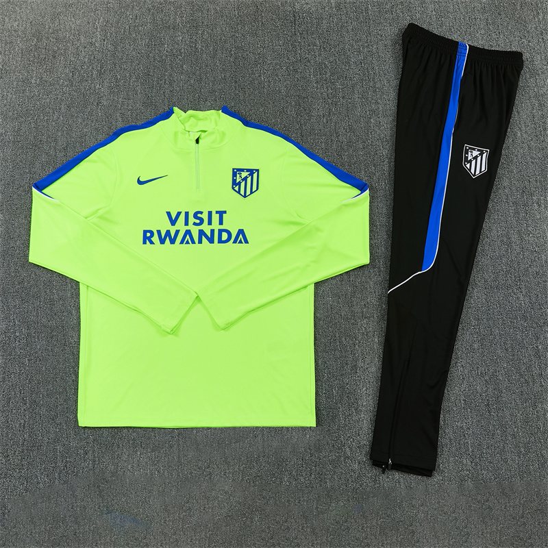 2026-27 Atlético Madrid Green Half-Zip Training Jersey