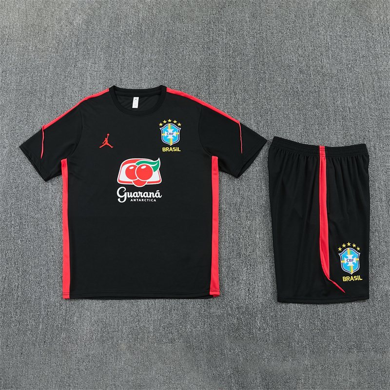 2026-27 Brazil Black Short-Sleeve Training Jersey
