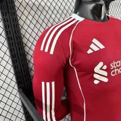 2025-26 Liverpool FC Home Long Sleeve Shirt - Player Edition