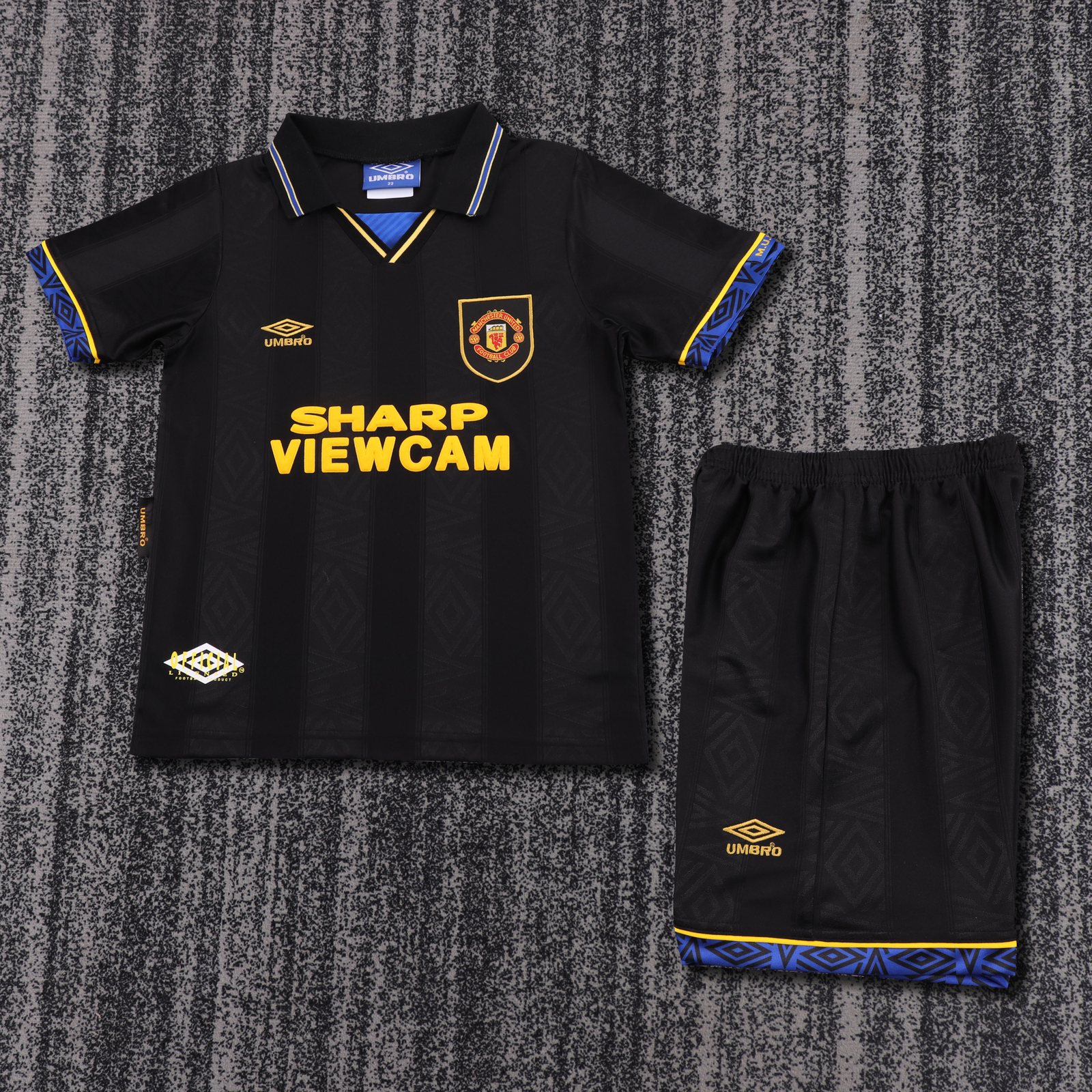 1993-94 Manchester United Away Retro Jersey - Kids