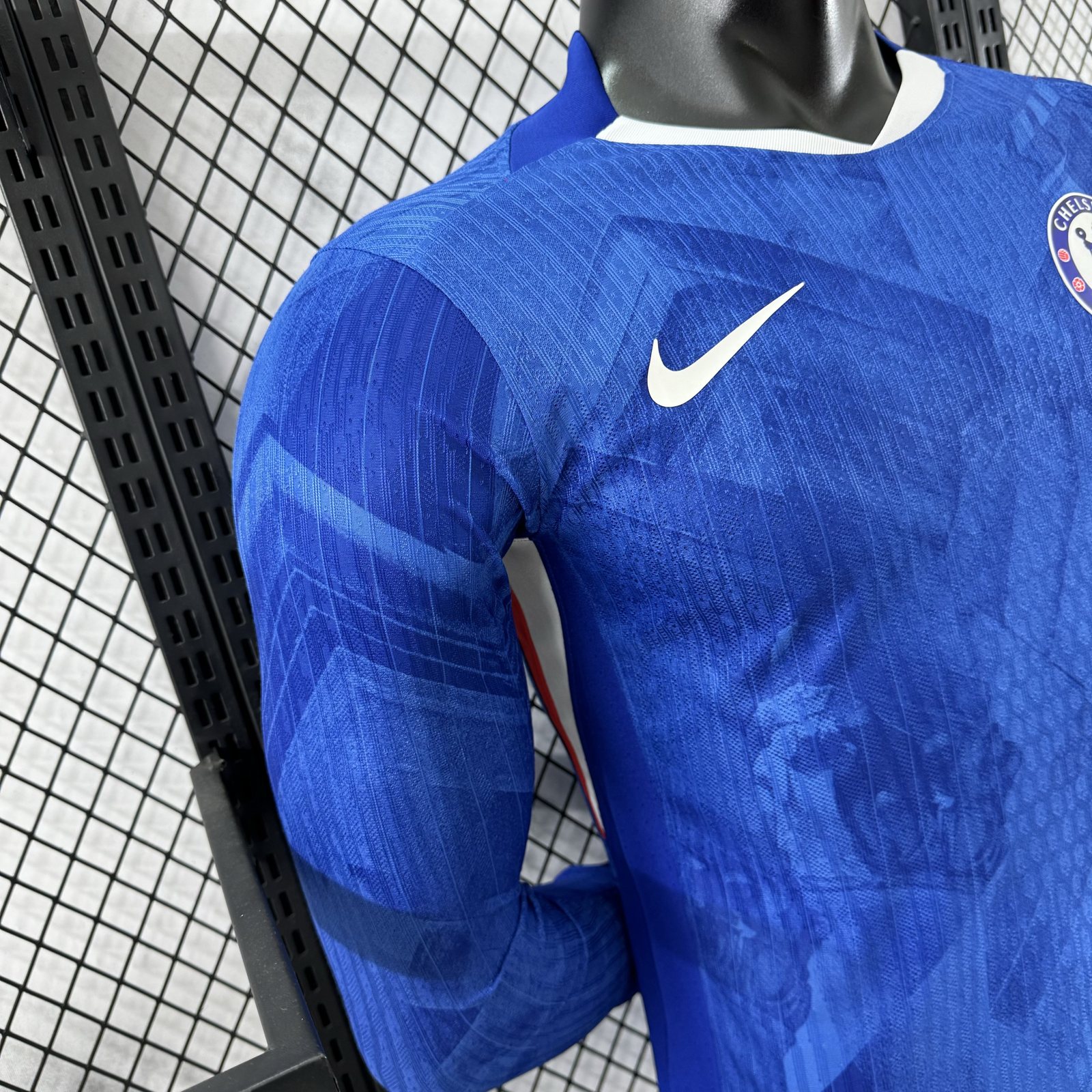 2025-26 Chelsea Home Long-Sleeve Jersey – Player Version