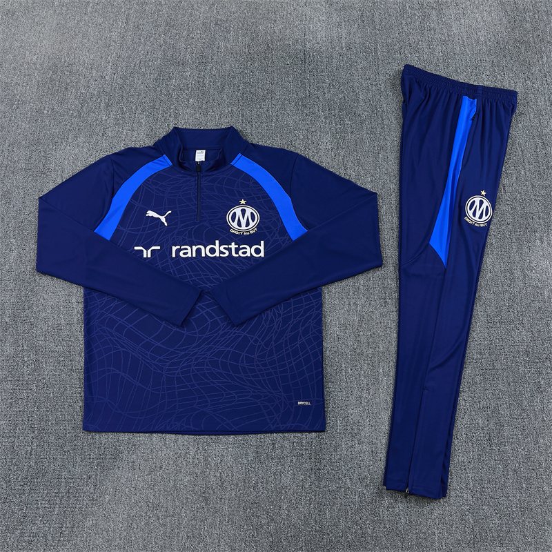 2026-27 Marseille Blue Half-Zip Training Jersey