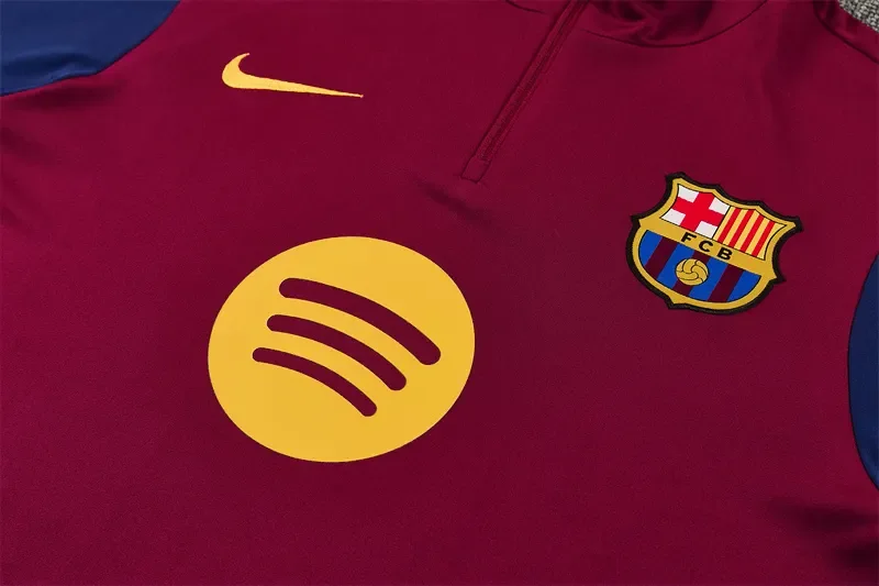 2026-27 Barcelona Red Half-Zip Training Jersey