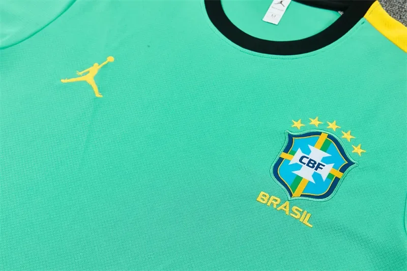 2026-27 Brazil Jordan Light Green Short-Sleeve Training Jersey