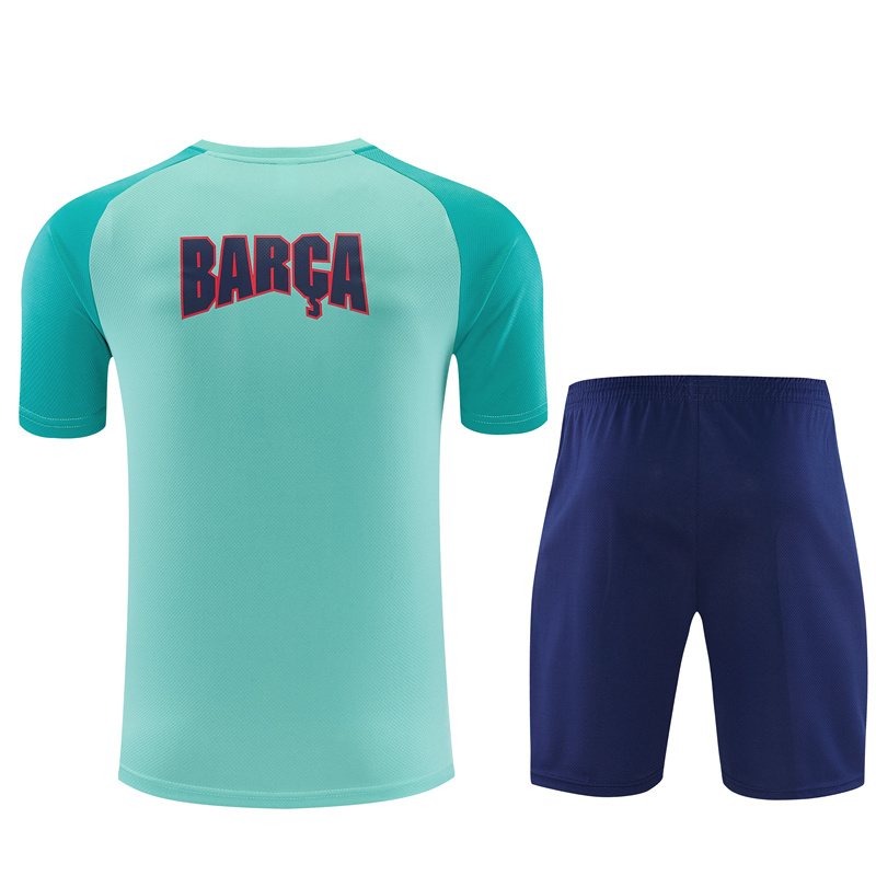 2026-27 Barcelona light blue short-sleeved training jersey