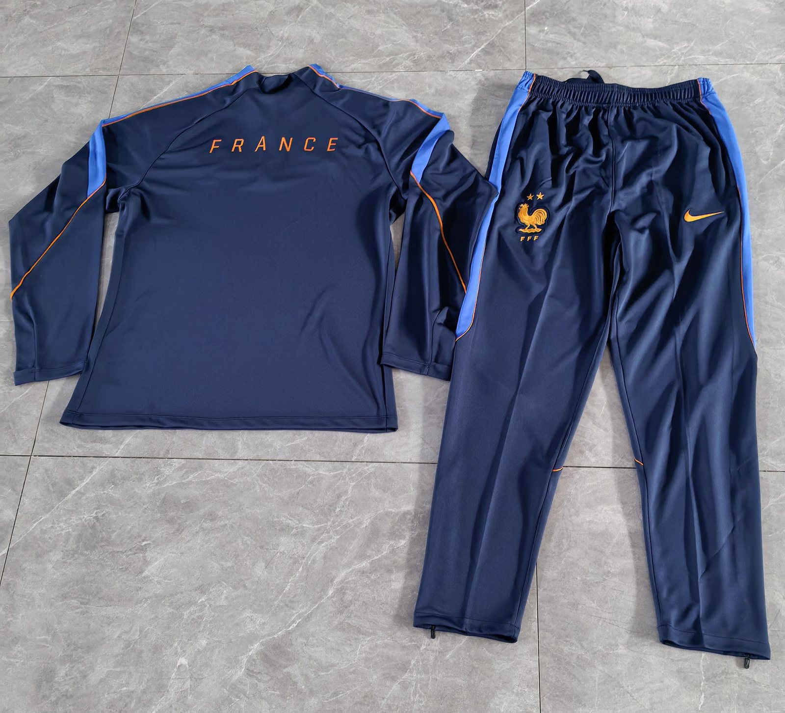 2026-27 France National Team Royal Blue Half-Zip Training Jersey