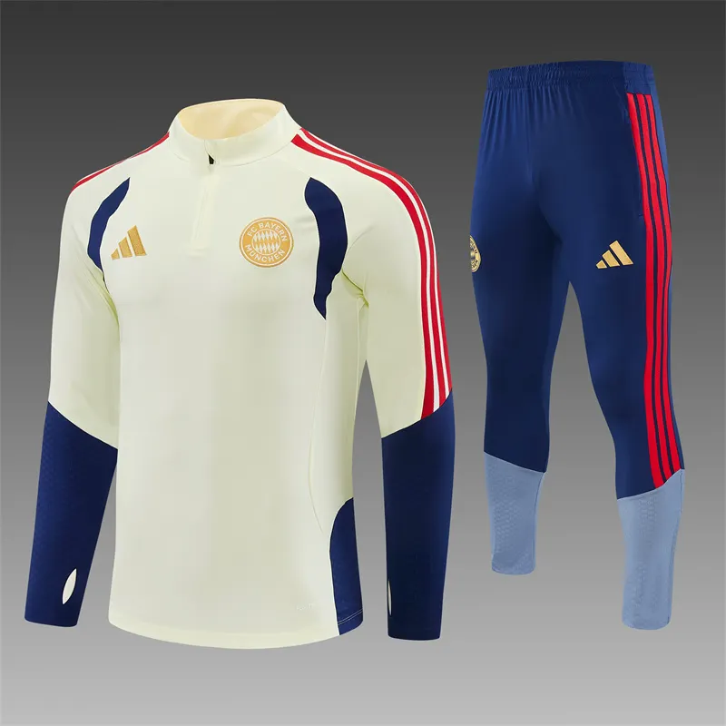 2026-27 Bayern Munich Beige Half-Zip Training Jersey