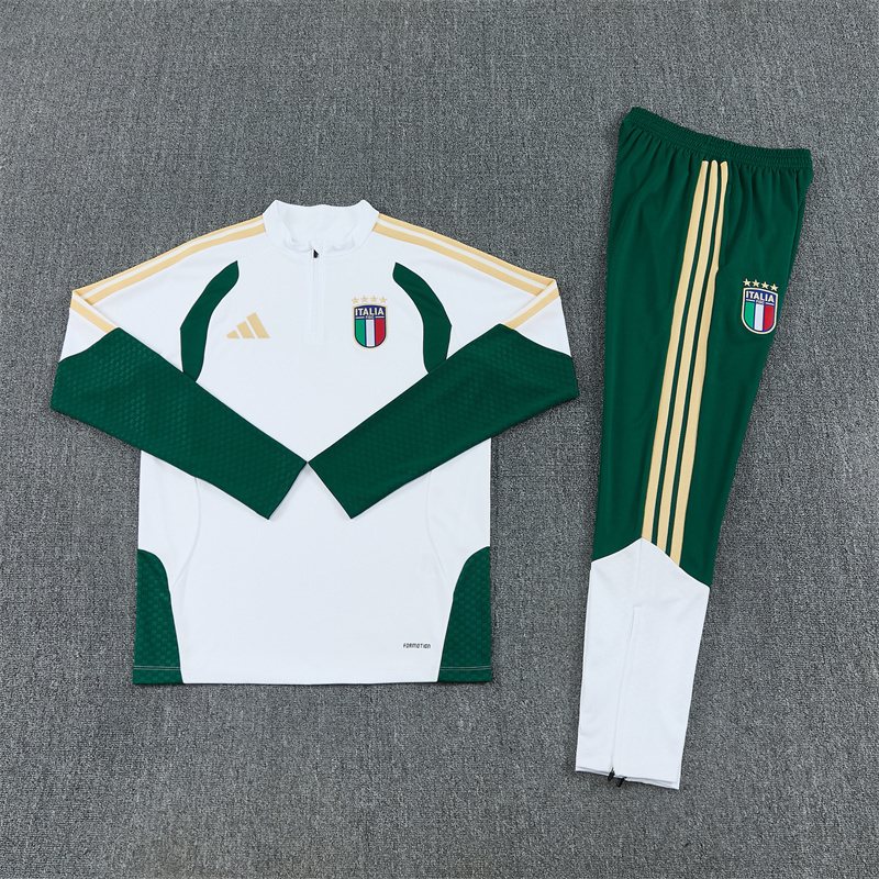 2026-27 Italy White Half-Zip Training Jersey