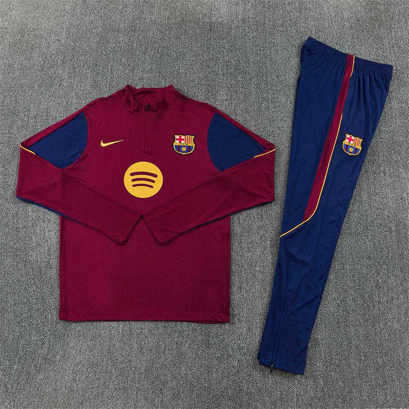 2026-27 Barcelona Red Half-Zip Training Jersey