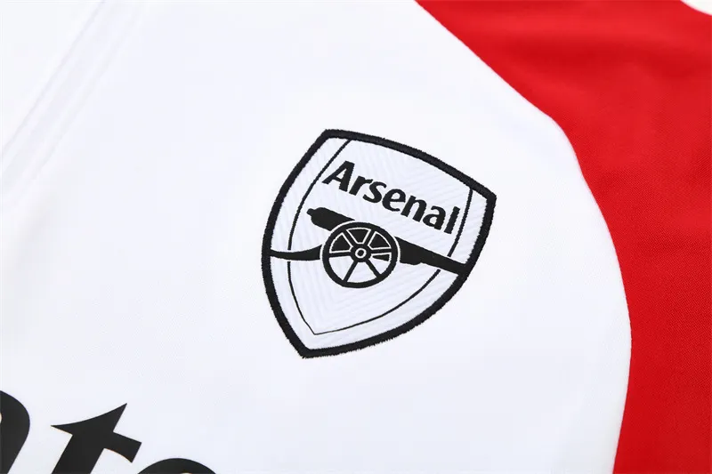 2025-26 Arsenal White Half-Zip Training Jersey