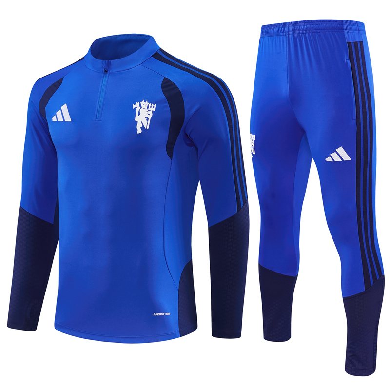 2026-27 Manchester United light blue half-zip training jersey