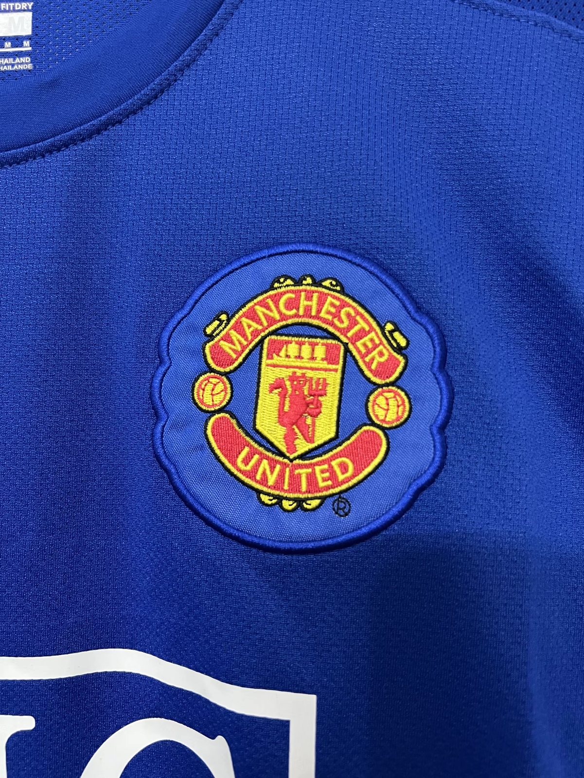 2008-09 Manchester United second away blue retro jersey