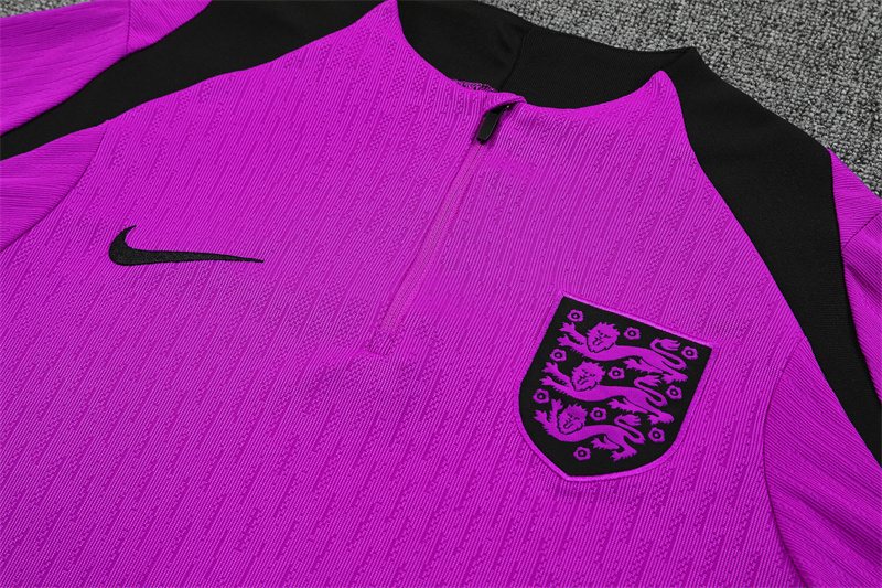 2025-26 England Purple Half-Zip Training Jersey