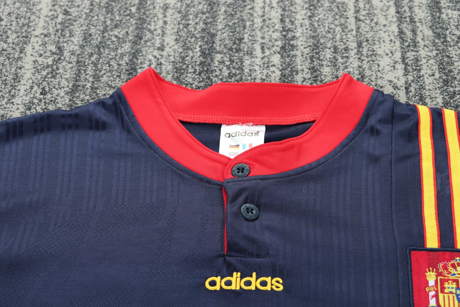 1996 Spain Away Retro Jersey – Kids