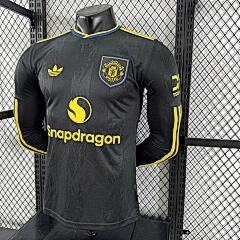 2025-26 Manchester United Away Long Sleeve Shirt - Player Edition
