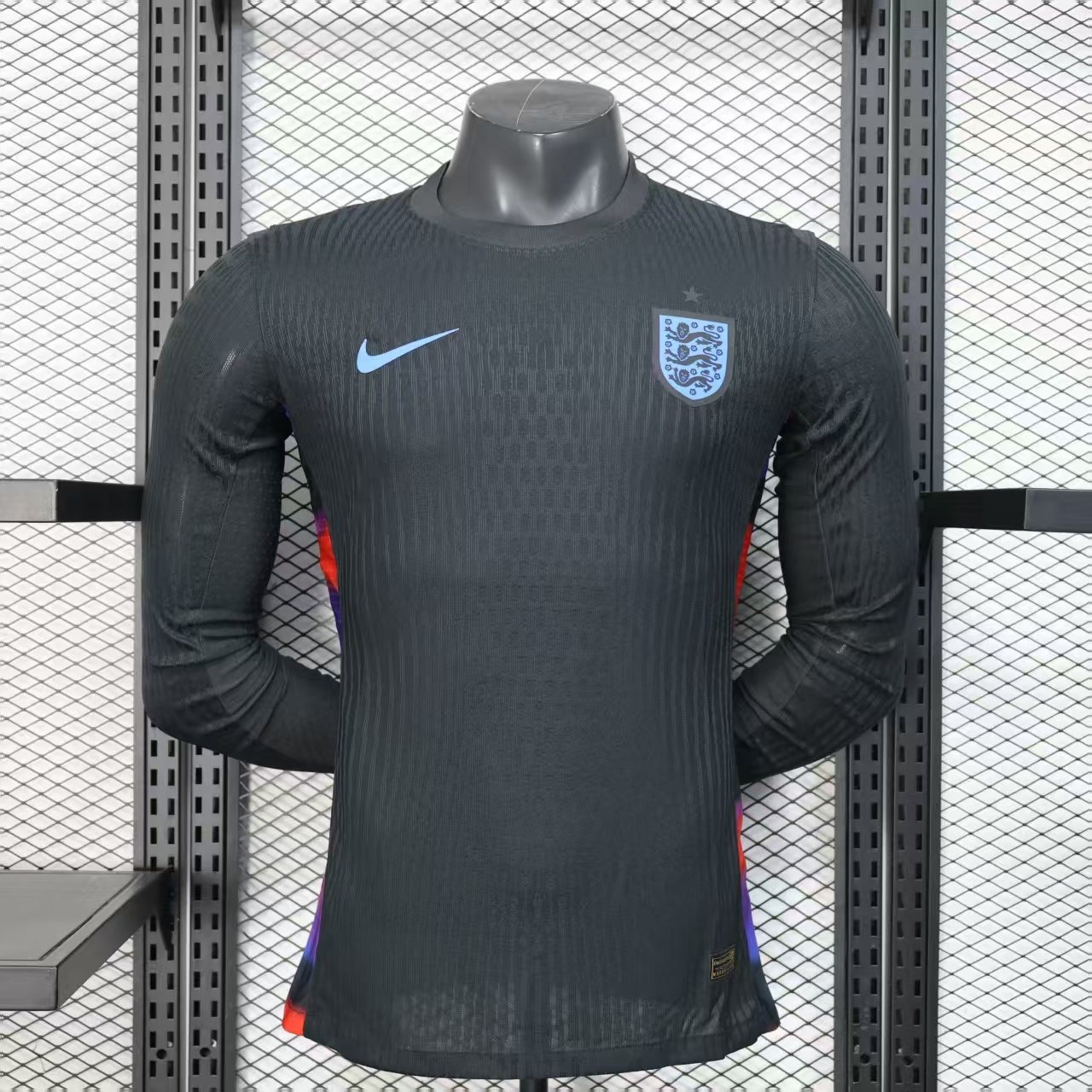 2025-26 England Away Long-Sleeve Jersey – Player Version