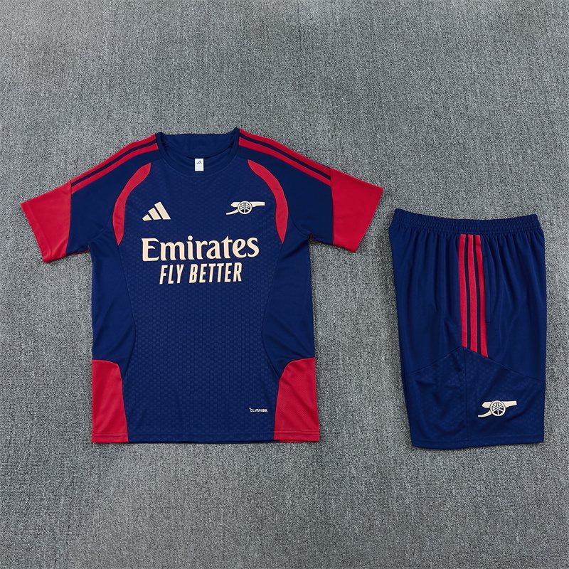 2026-27 Arsenal royal blue short-sleeved training kit
