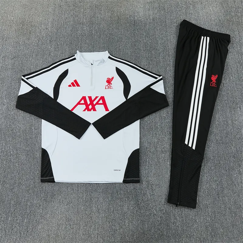 2026-27 Liverpool Light Grey Half-Zip Training Jersey