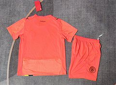 2025-26 Manchester City Orange Goalkeeper Shirt - Kids