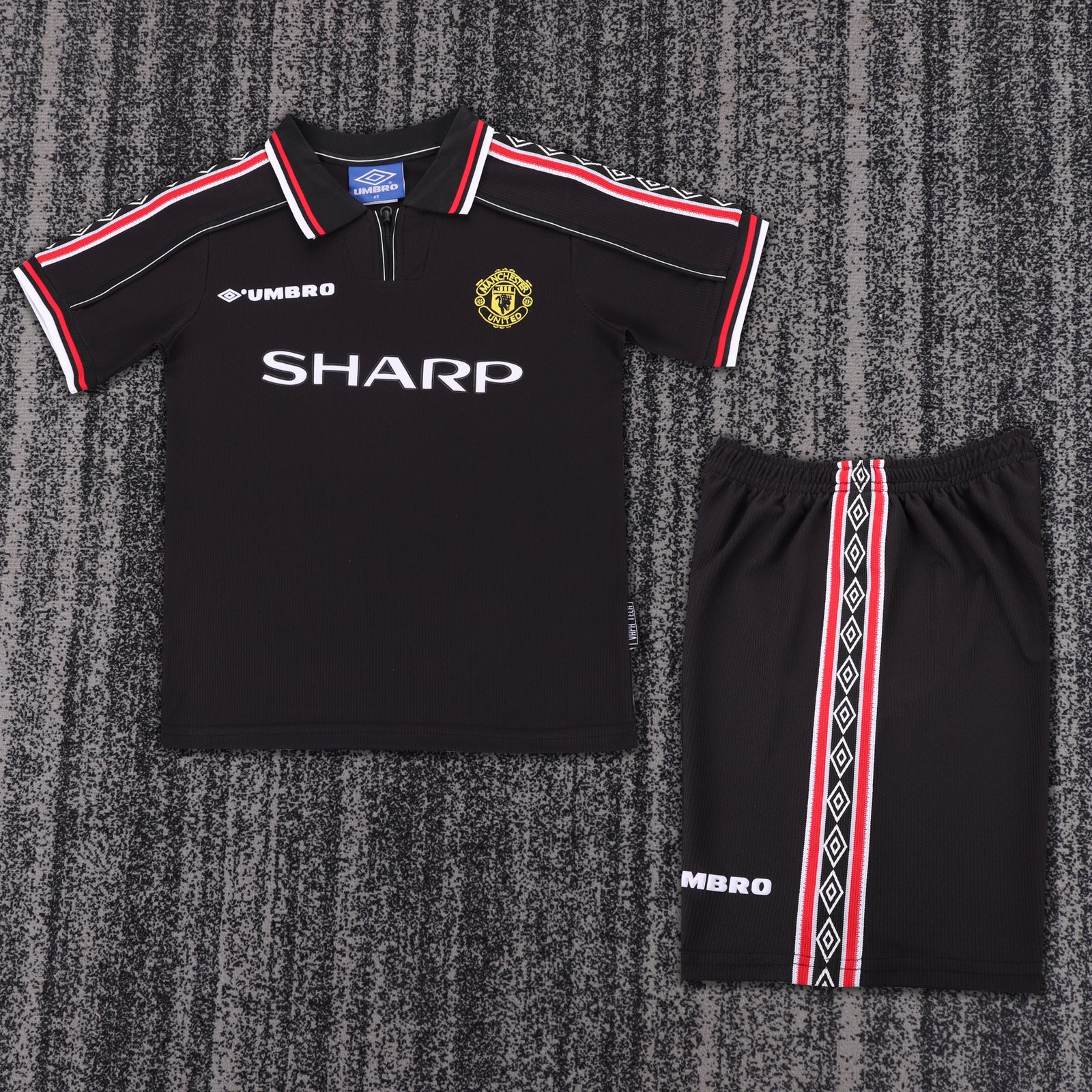1998-99 Manchester United Away Retro Jersey - Kids