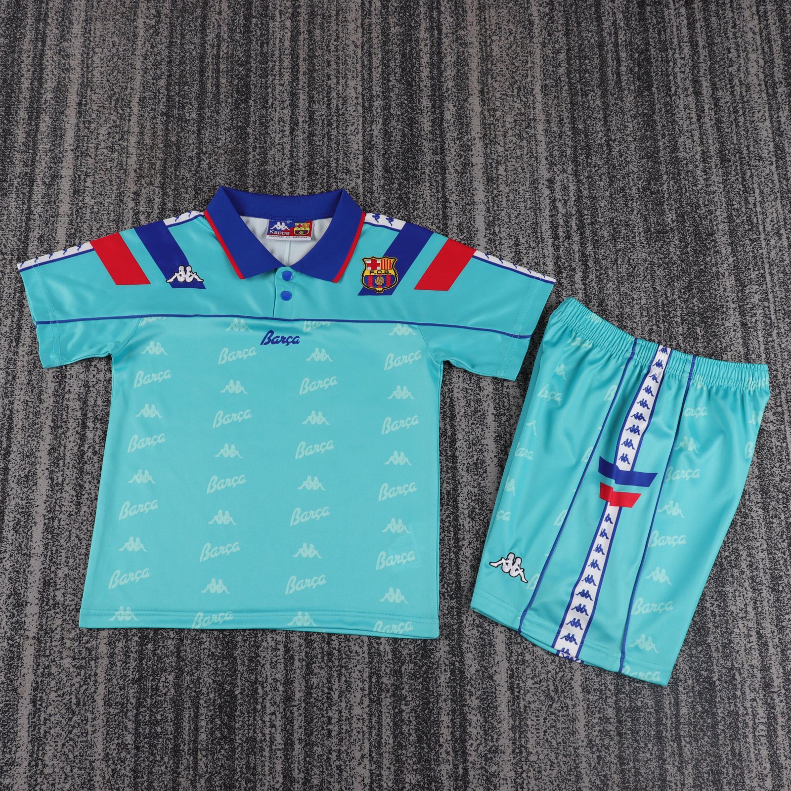 1992-95 Barcelona Away Retro Shirt - Kids Sizes