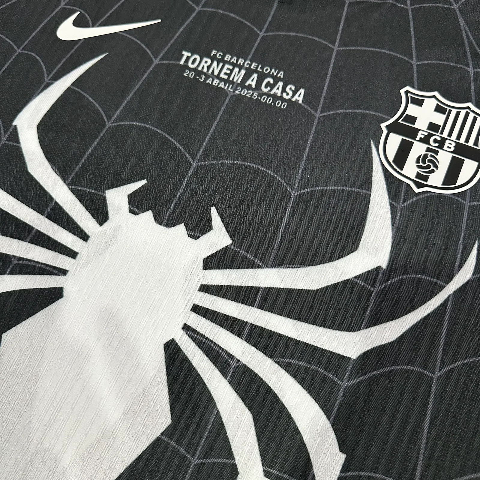 2026-27 FC Barcelona Black Spiders Jersey - Player Edition