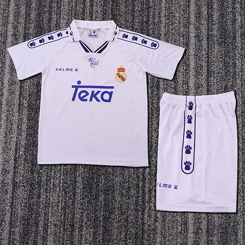 1994-96 Real Madrid Home Retro Jersey - Kids