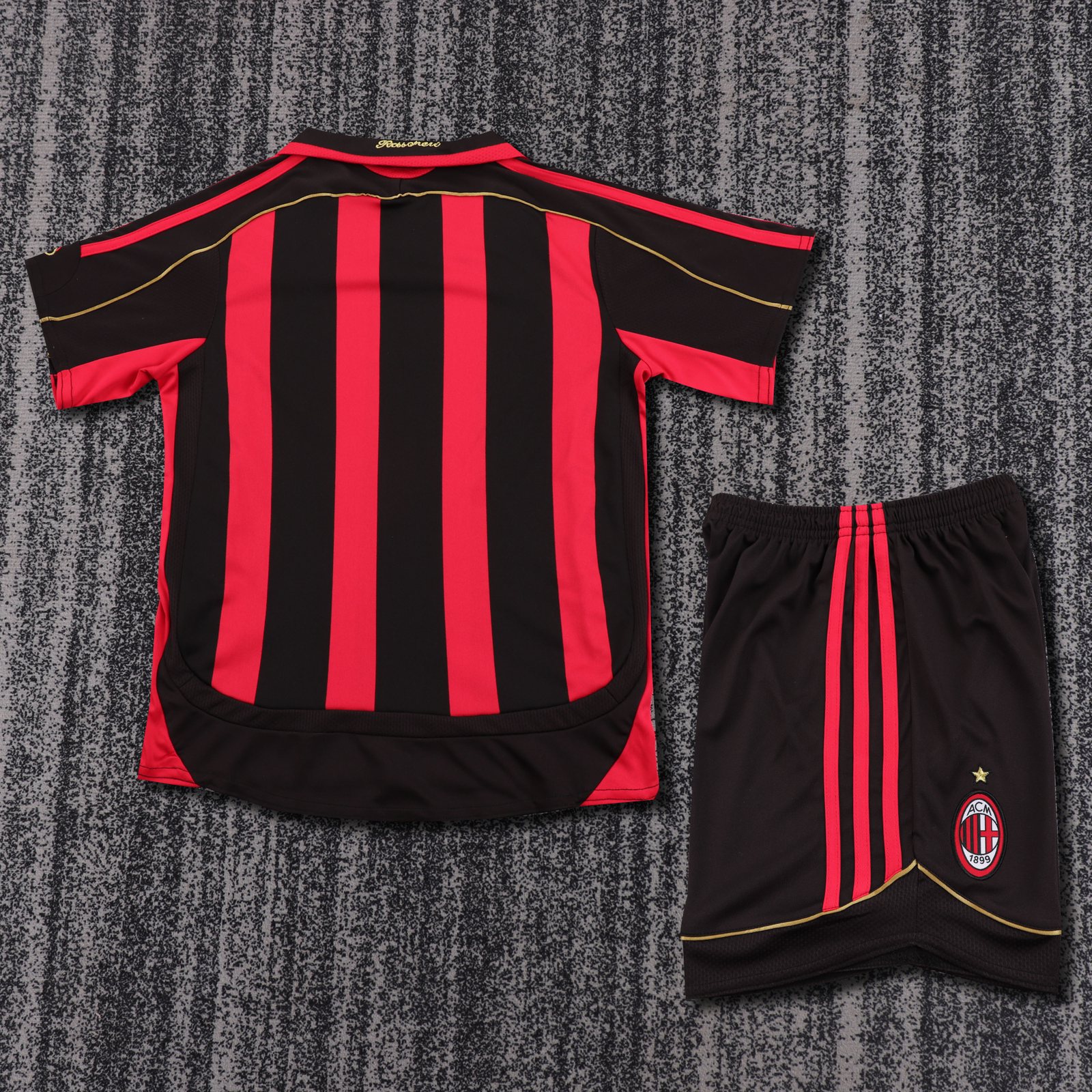 2006-07 AC Milan Home Retro Jersey - Kids