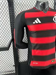 2025-26 Flamengo Home Long Sleeve Shirt - Players