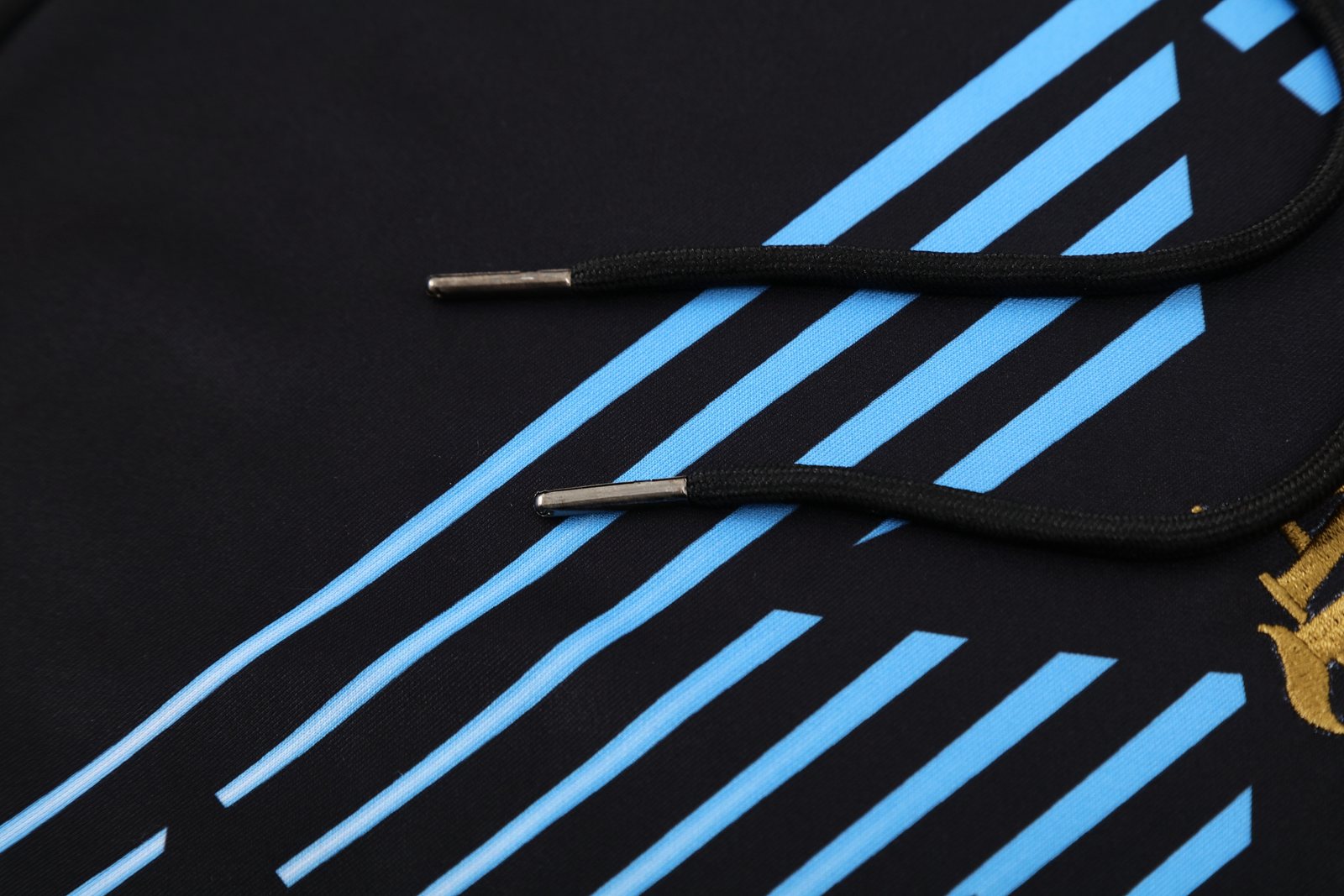 2025-26 Argentina Black Hooded Training Jersey