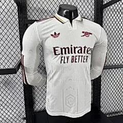 2025-26 Arsenal Away Long Sleeve Shirt - Player Edition