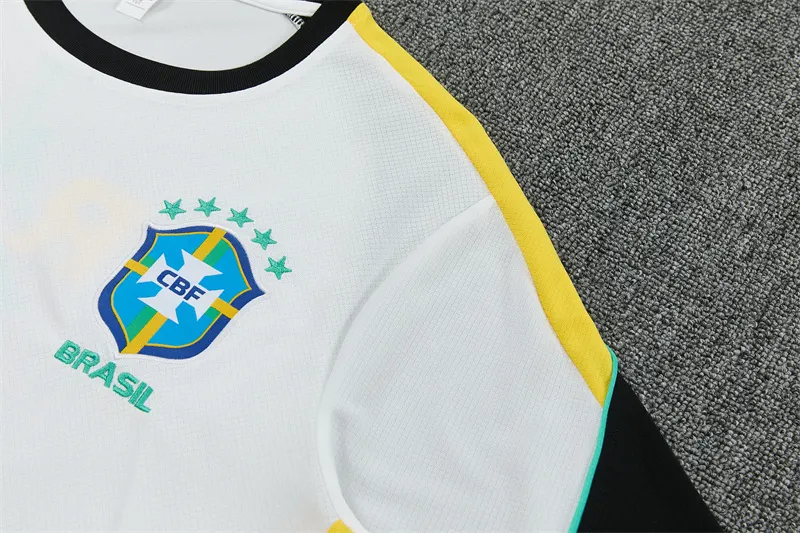 2026-27 Brazil Jordan White Short-Sleeve Training Jersey