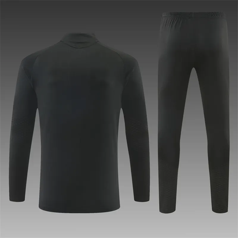 2026-27 Real Madrid Black Half-Zip Training Jersey