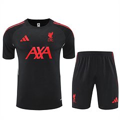 2025-26 Liverpool FC Black Short Sleeve Training Shirt