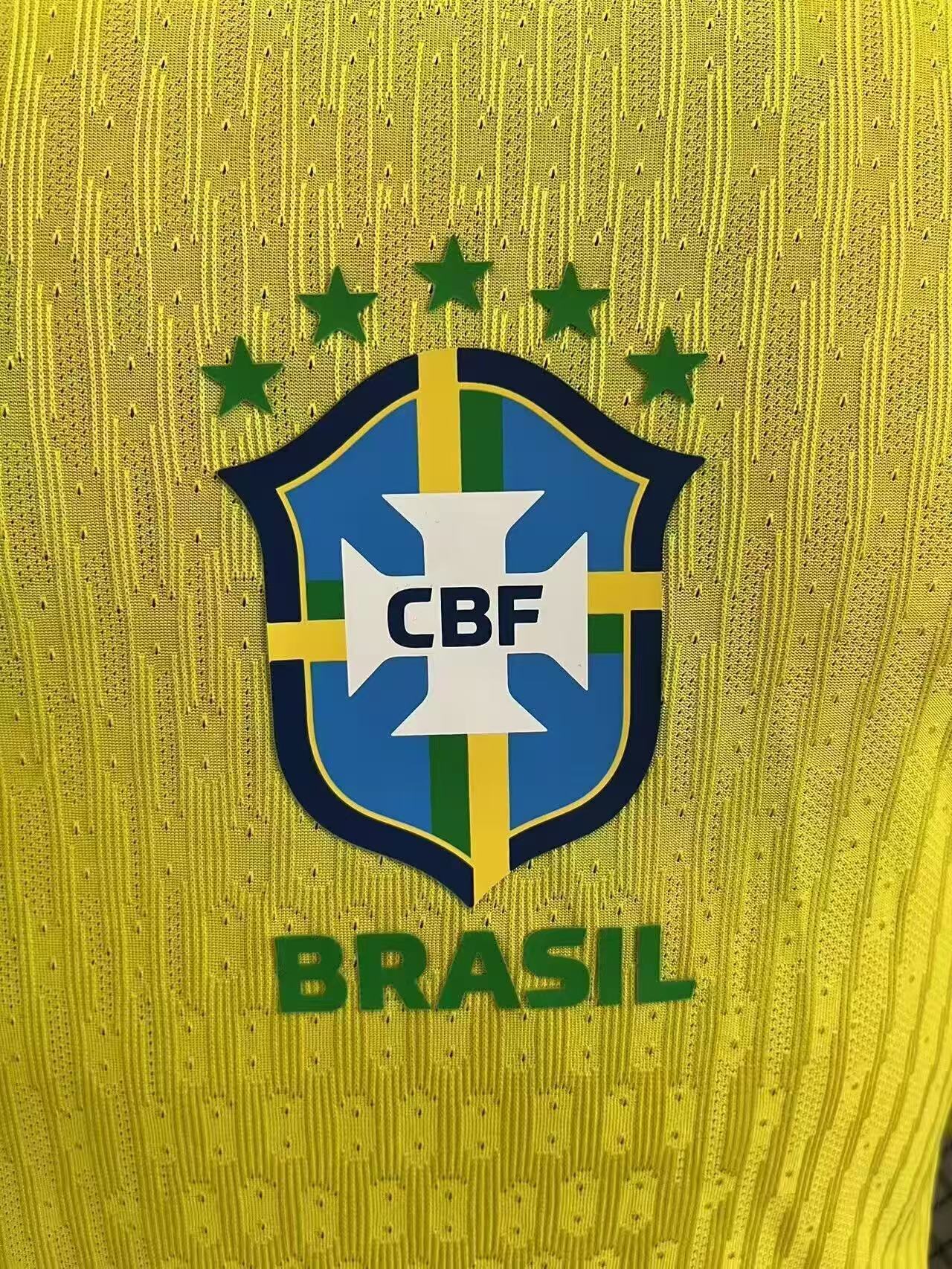 2025-26 Brazil Home Long-Sleeve Jersey – Player Version