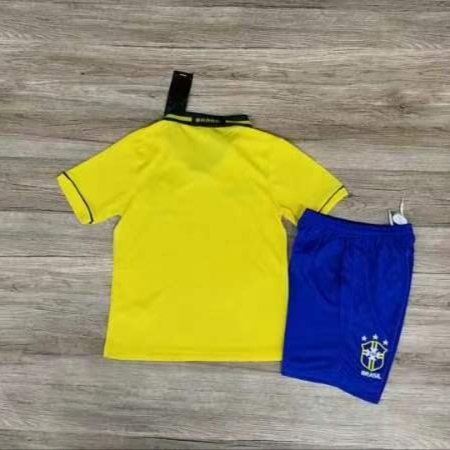 1993-94 Brazil Home Retro Shirt - Kids