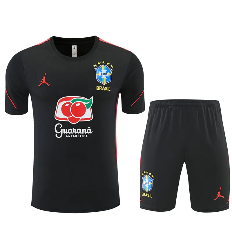 2026-27 Brazil Black Short-Sleeve Training Jersey