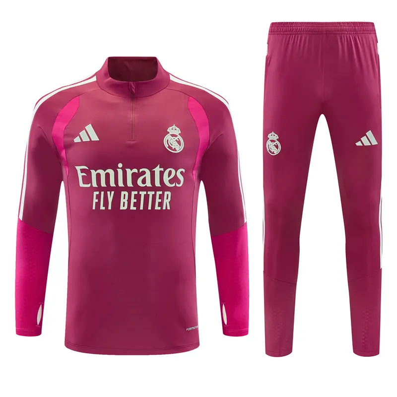 2026-27 Real Madrid Rose-Colored Half-Zip Training Jersey