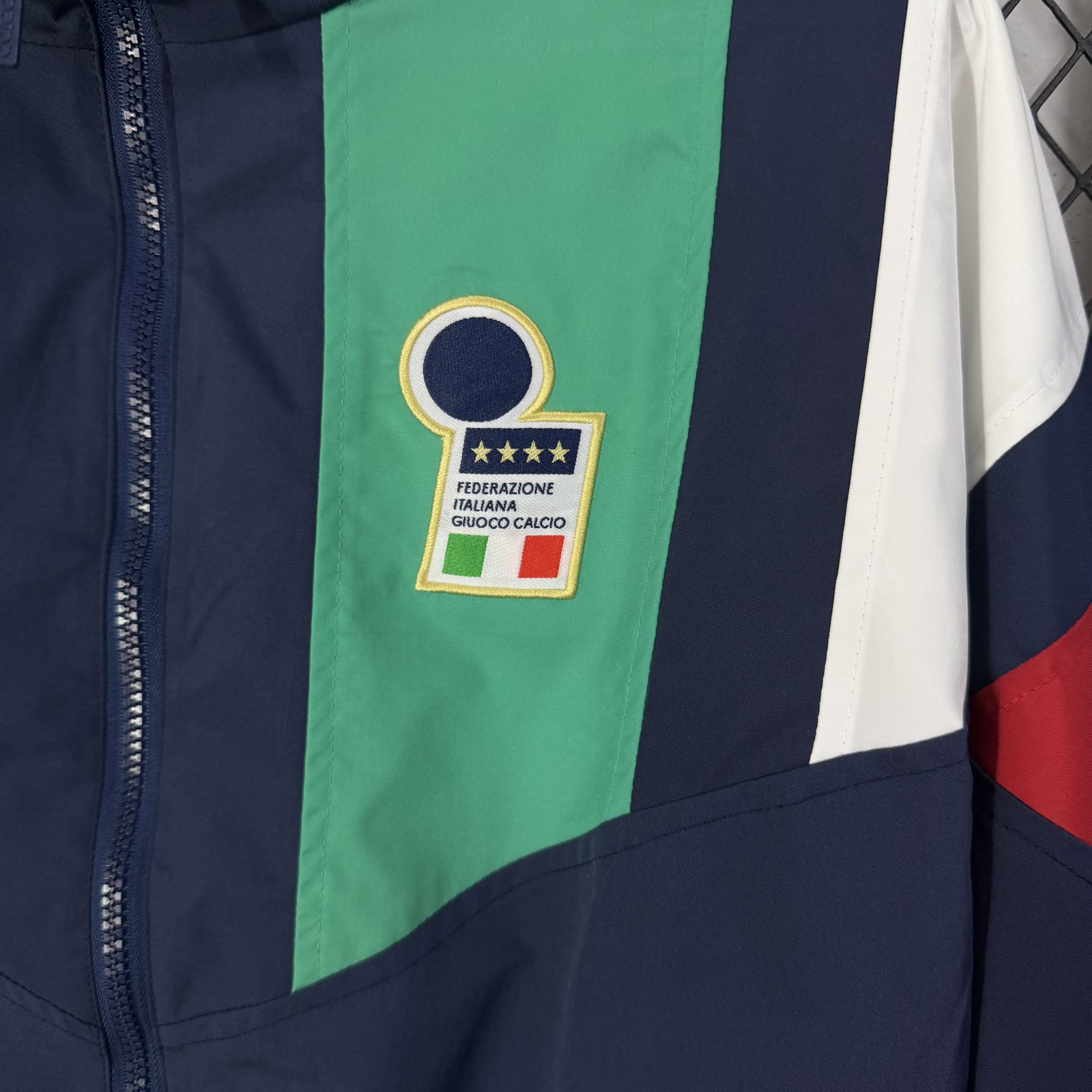 2026-27 Italy Royal Blue Waterproof Training Windbreaker