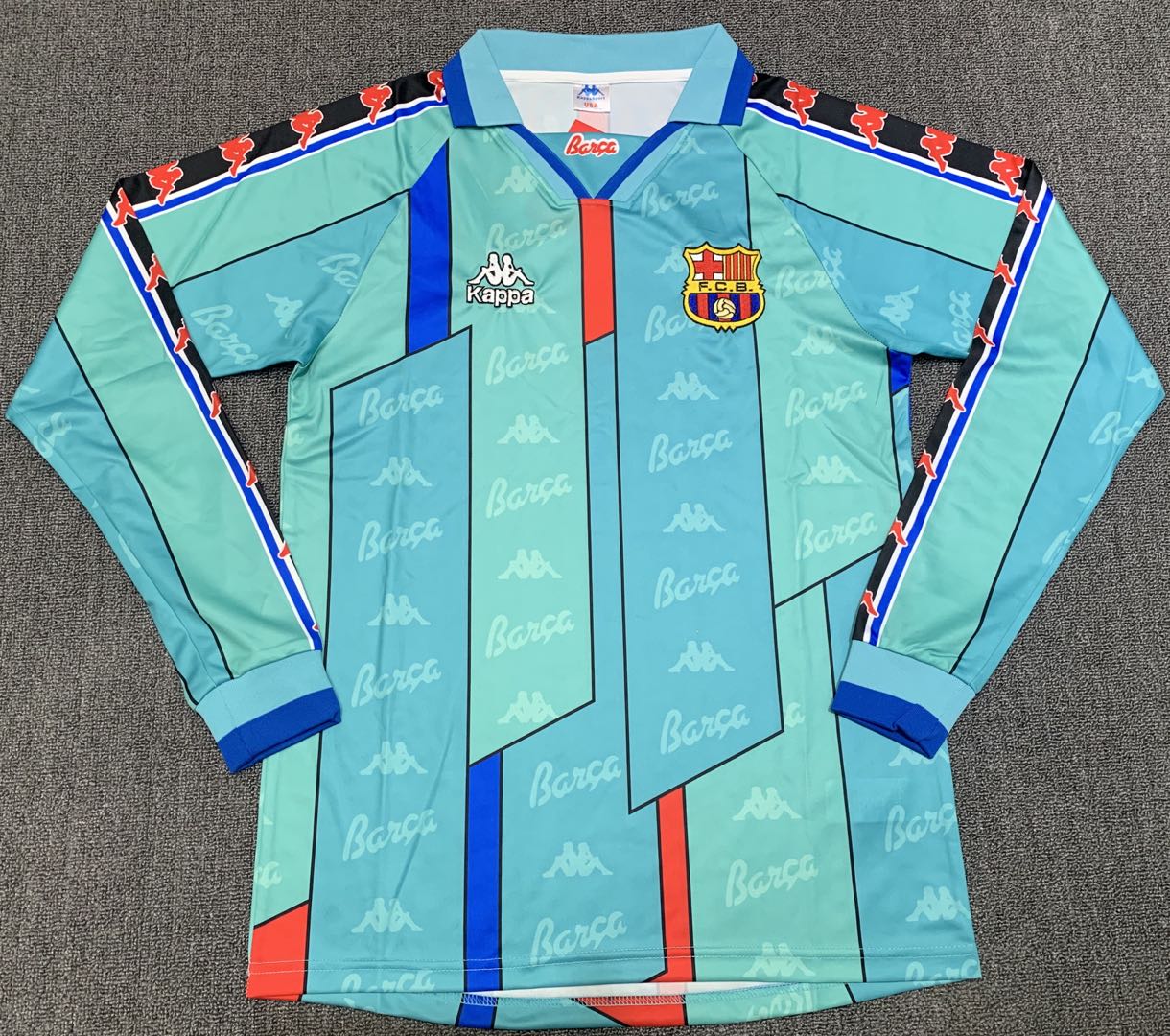 1996-97 Barcelona away long sleeve retro jersey