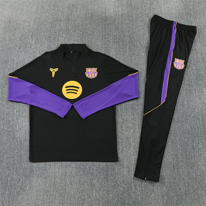 2026-27 Barcelona Black Half-Zip Training Jersey
