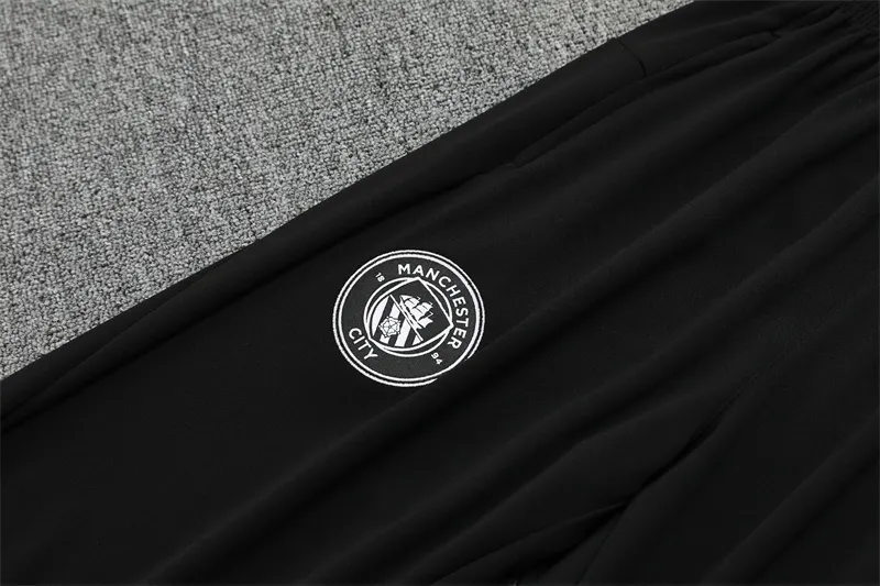 2025-26 Manchester City Black Half-Zip Training Jersey