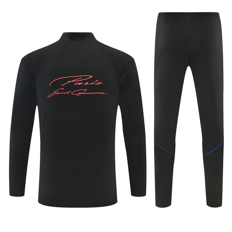 2026-27 Paris Black Half-Zip Training Jersey