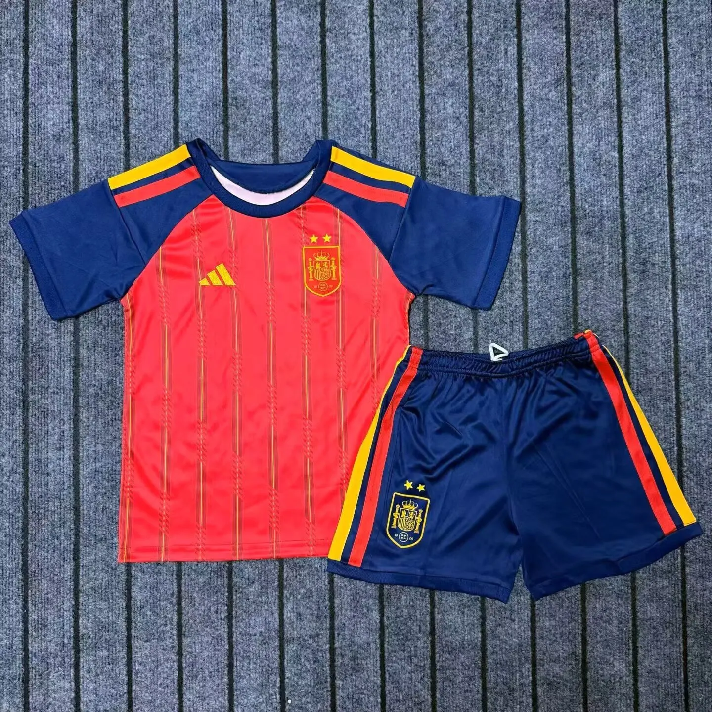 2026-27 Spain Home Jersey (Two Stars) – Kids' Version