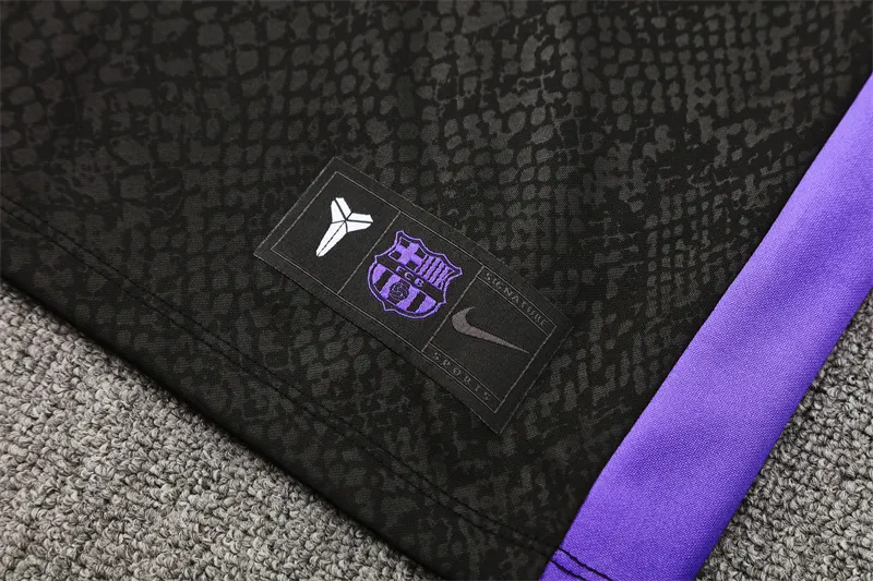 2025-26 Barcelona Black Half-Zip Training Jersey